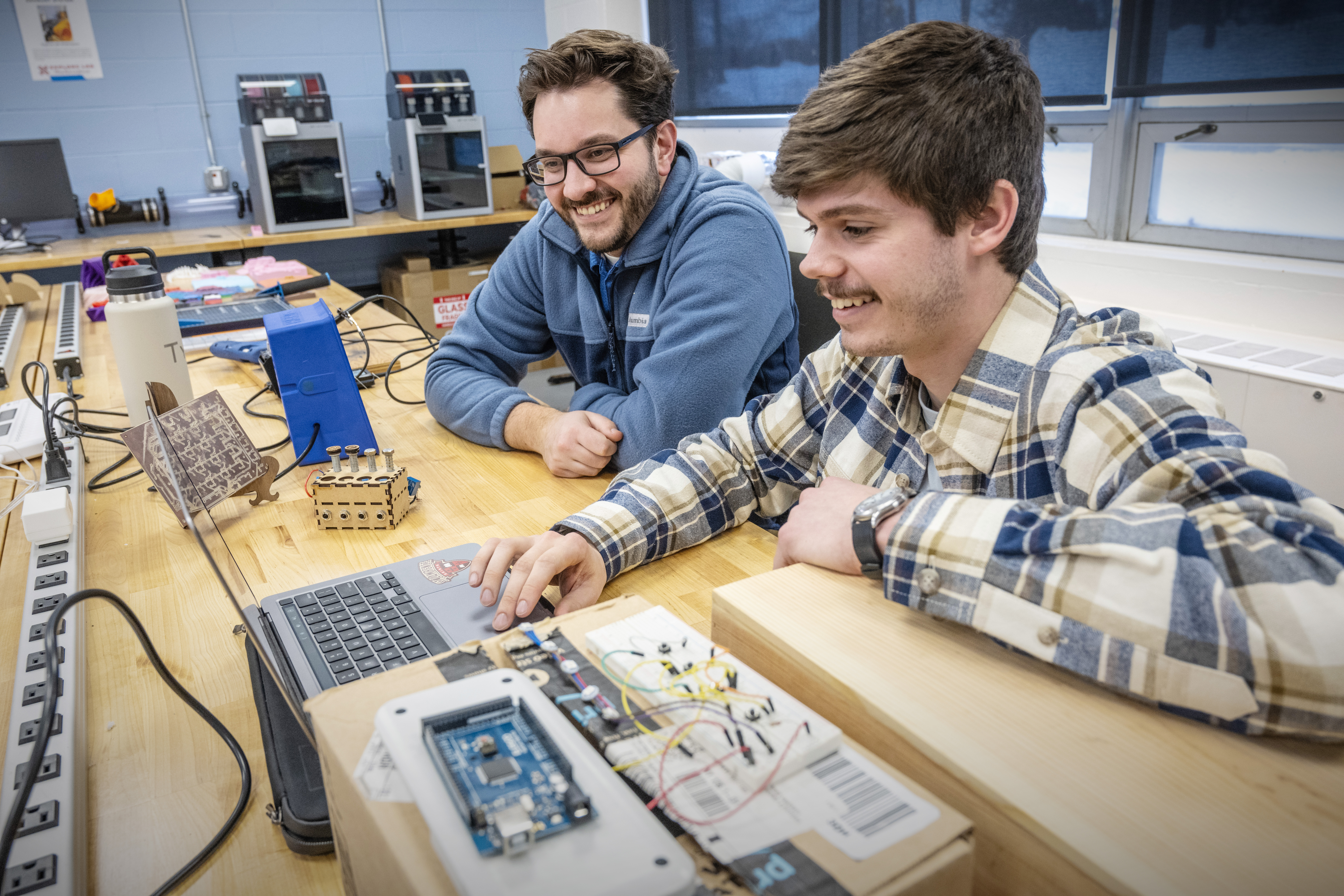 Professor and Student Collaberating